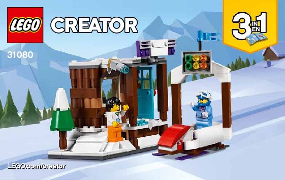 Bauanleitungen LEGO - 31080 - Modular Winter Vacation: Page 1