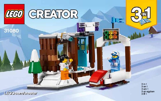 Bauanleitungen LEGO - 31080 - Modular Winter Vacation: Page 1