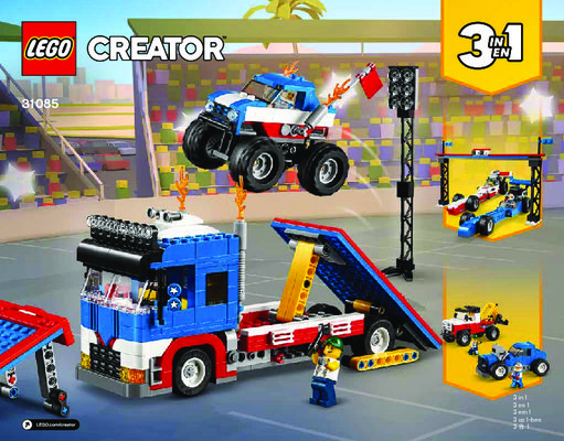 Bauanleitungen LEGO - 31085 - Mobile Stunt Show: Page 1