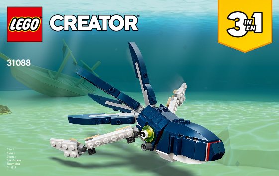 Bauanleitungen LEGO - 31088 - Deep Sea Creatures: Page 1