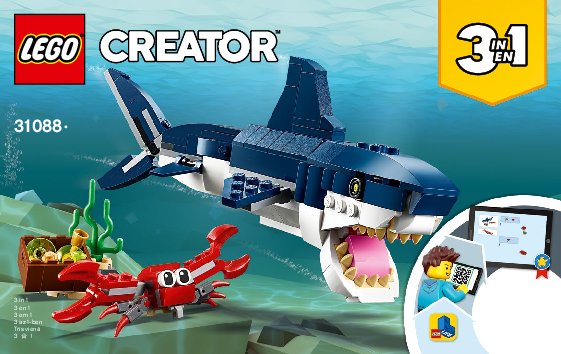 Bauanleitungen LEGO - 31088 - Deep Sea Creatures: Page 1