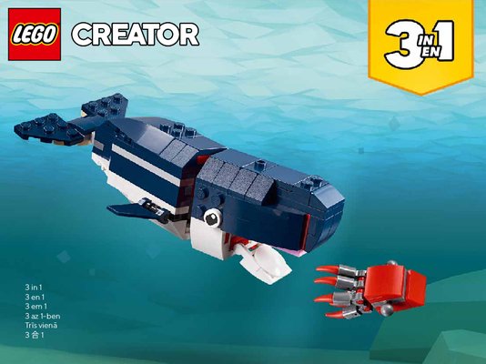 Bauanleitungen LEGO - 31088 - Deep Sea Creatures: Page 1