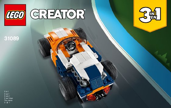 Bauanleitungen LEGO - 31089 - Sunset Track Racer: Page 1