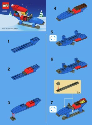 Bauanleitungen LEGO - 40000 - LEGO Cool Santa Set: Page 1