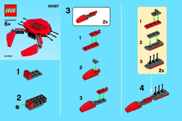 Bauanleitungen LEGO - 40067 - Monthly Minibuild July 2013: Page 1