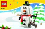 Bauanleitungen LEGO - 40093 - Schneemann: Page 1