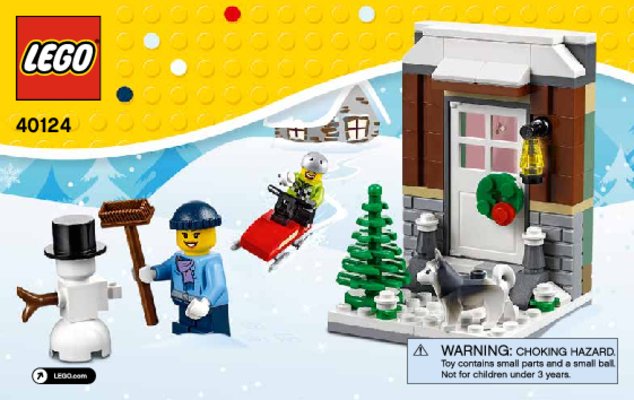 Bauanleitungen LEGO - 40124 - Winterspaß: Page 1