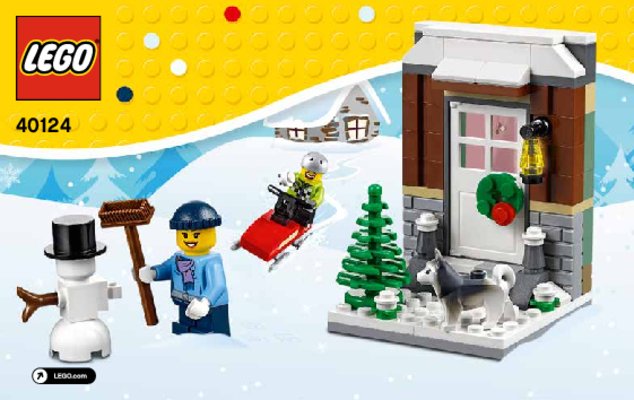 Bauanleitungen LEGO - 40124 - Winterspaß: Page 1