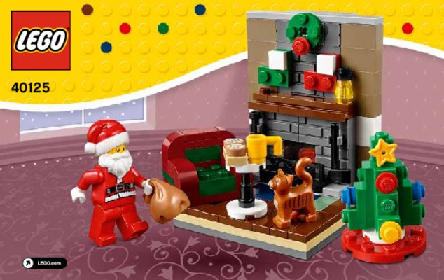 Bauanleitungen LEGO - 40125 - Besuch des Weihnachtsmanns: Page 1