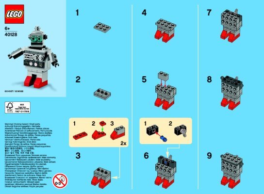 Bauanleitungen LEGO - 40128 - Monthly Mini Build March – Robot: Page 1