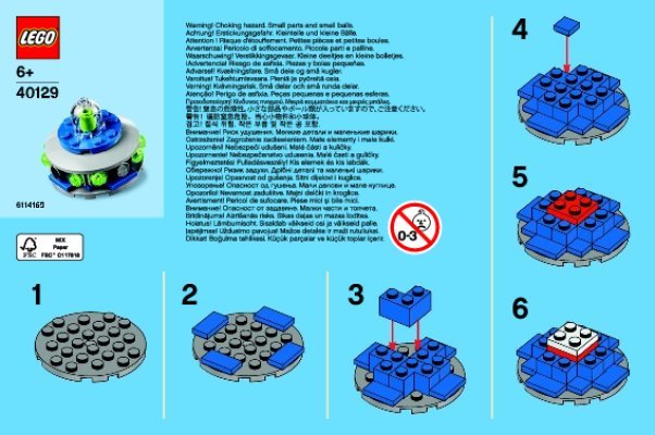 Bauanleitungen LEGO - 40129 - Monthly Mini Build April – UFO: Page 1