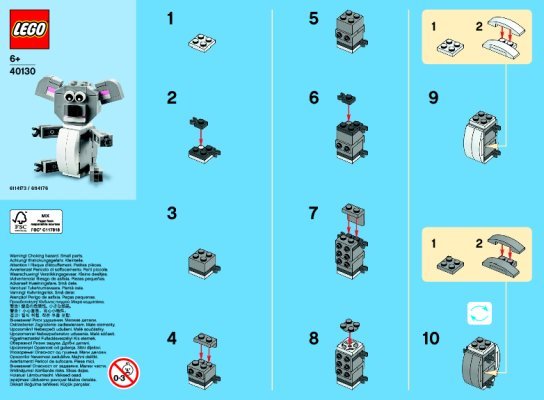 Bauanleitungen LEGO - 40130 - Monthly Mini Build May – Koala: Page 1