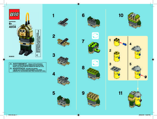 Bauanleitungen LEGO - 40134 - Monthly Mini Build September – Diver: Page 1