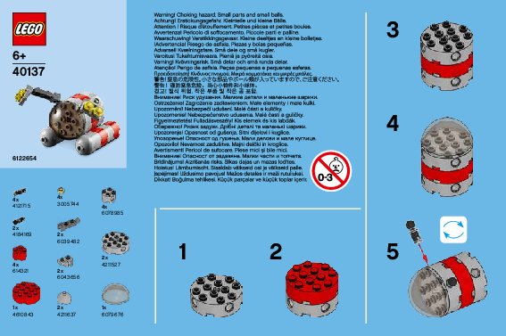 Bauanleitungen LEGO - 40137 - Monthly Mini Build December – Submarine: Page 1