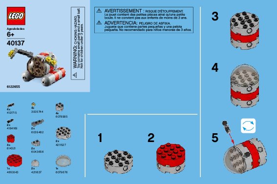 Bauanleitungen LEGO - 40137 - Monthly Mini Build December – Submarine: Page 1