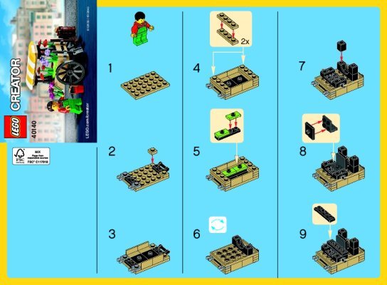 Bauanleitungen LEGO - 40140 - Flower Cart: Page 1