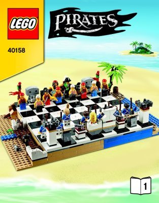 Bauanleitungen LEGO - Pirates - 40158 - LEGO® Piraten-Schachspiel: Page 1