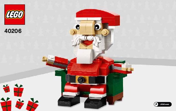 Bauanleitungen LEGO - 40206 - LEGO Santa: Page 1