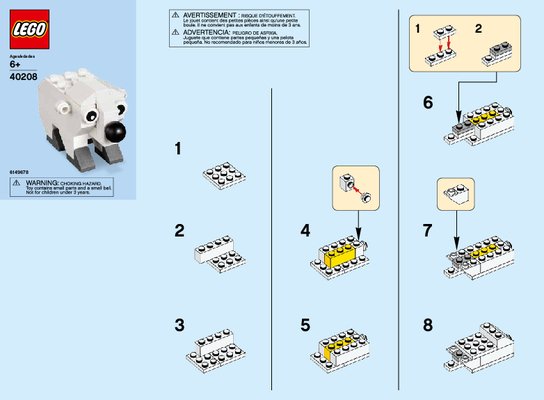 Bauanleitungen LEGO - 40208 - MMB Jan 2016 Polar Bear: Page 1