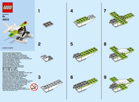 Bauanleitungen LEGO - 40213 - MMB Jun 2016 Seaplane: Page 1