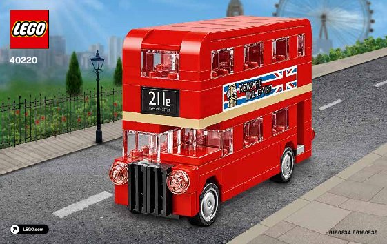 Bauanleitungen LEGO - 40220 - LEGO® Londoner Bus: Page 1