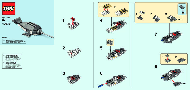 Bauanleitungen LEGO - 40239 - MMB Jan 2017 Narwhal: Page 1