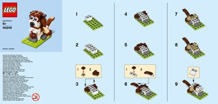 Bauanleitungen LEGO - 40249 - MMB Nov 2017 Dog: Page 1