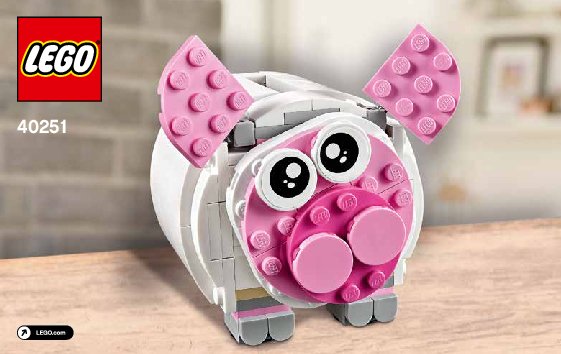 Bauanleitungen LEGO - 40251 - Mini Piggy Bank: Page 1