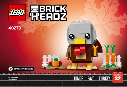 Bauanleitungen LEGO - 40273 - Thanksgiving Turkey: Page 1