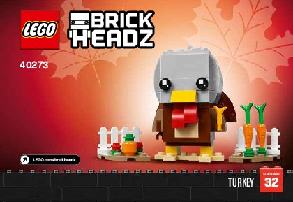 Bauanleitungen LEGO - 40273 - Thanksgiving Turkey: Page 1