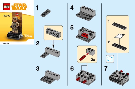 Bauanleitungen LEGO - 40300 - Han Solo™ Mudtrooper Display: Page 1