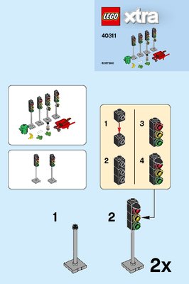 Bauanleitungen LEGO - 40311 - Traffic Lights: Page 1