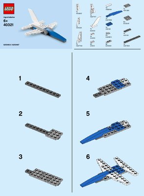 Bauanleitungen LEGO - 40321 - MMB Jan 2019 Jet Fighter: Page 1