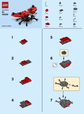 Bauanleitungen LEGO - 40324 - MMB Apr 2019 Ladybug: Page 1