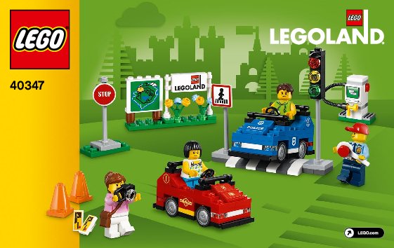 Bauanleitungen LEGO - 40347 - LEGOLAND® Driving School Cars: Page 1