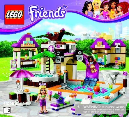 Bauanleitungen LEGO - Friends - 41008 - Großes Schwimmbad: Page 1