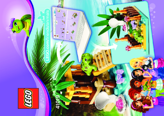 Bauanleitungen LEGO - 41019 - Turtle's Little Oasis: Page 1