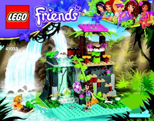 Bauanleitungen LEGO - Friends - 41033 - Einsatz am Dschungel-Wasserfall: Page 1