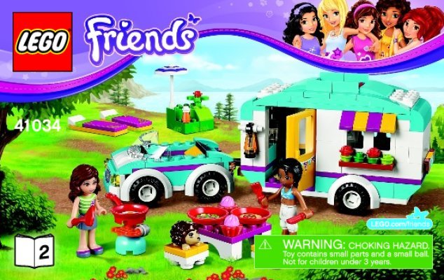 Bauanleitungen LEGO - Friends - 41034 - Wohnwagen-Ausflug: Page 1