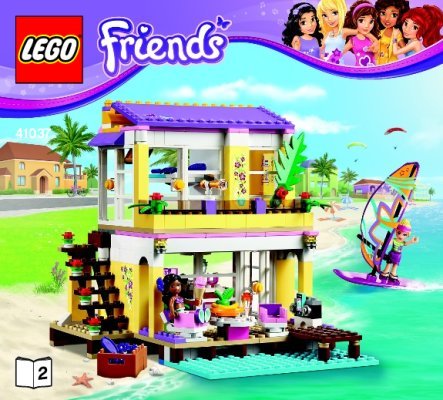 Bauanleitungen LEGO - Friends - 41037 - Stephanies Strandhaus: Page 1