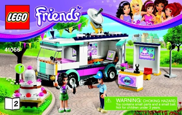 Bauanleitungen LEGO - Friends - 41056 - Mobile Fernsehstation: Page 1