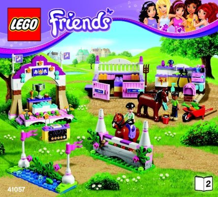 Bauanleitungen LEGO - Friends - 41057 - Die große Pferdeschau: Page 1