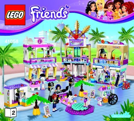 Bauanleitungen LEGO - Friends - 41058 - Heartlake Einkaufszentrum: Page 1