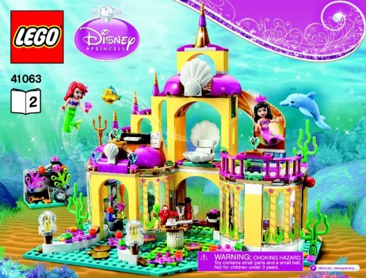 Bauanleitungen LEGO - Disney Princess - 41063 - Arielles Unterwasserschloss: Page 1