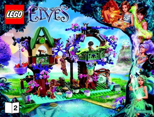 Bauanleitungen LEGO - Elves - 41075 - Das mystische Elfenversteck: Page 1