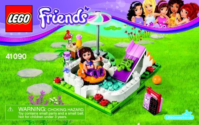 Bauanleitungen LEGO - Friends - 41090 - Olivias Gartenpool: Page 1