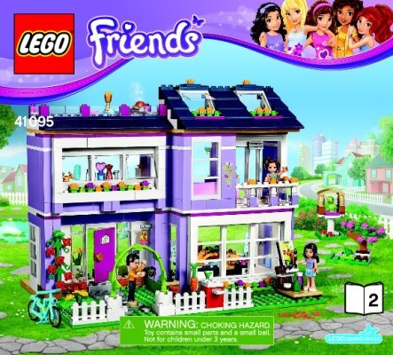 Bauanleitungen LEGO - Friends - 41095 - Emmas Familienhaus: Page 1