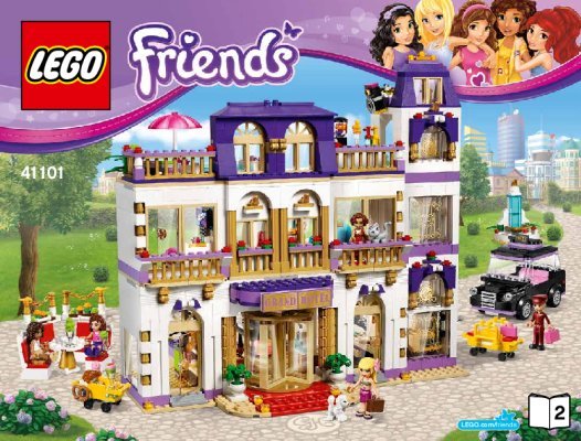 Bauanleitungen LEGO - Friends - 41101 - Heartlake Großes Hotel: Page 1