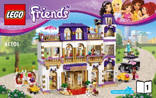 Bauanleitungen LEGO - Friends - 41101 - Heartlake Großes Hotel: Page 1