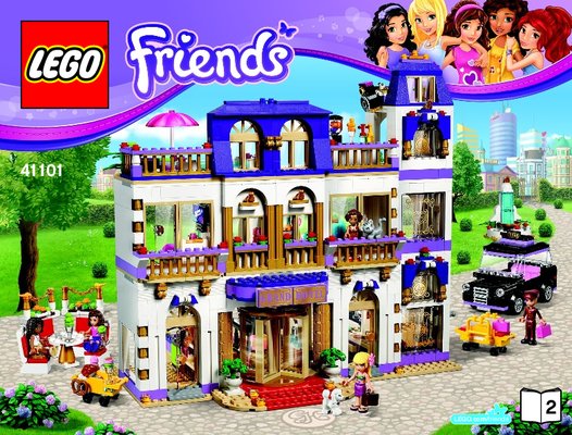 Bauanleitungen LEGO - Friends - 41101 - Heartlake Großes Hotel: Page 1